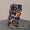 Cordão de Pescoço Denim Bordado Cachorrinho Suportável Adequado para Capa de Telefone Apple 16Pro Pele de Cordeiro 15 Silicone 17/14 Anti-Queda