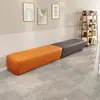 Sofá de área de descanso, mesas e cadeiras de recepção, banco longo de instituição de treinamento, banqueta de assento macio comercial simples para espera de recepção de escritório