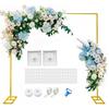Arco redondo de hierro para comercio exterior transfronterizo, accesorios de boda, soporte para arco de globos, decoración de fondo para boda al por mayor
