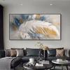 Pintura al Óleo con Pan de Oro sobre Lienzo, Arte de Pared Grande, Pintura Abstracta con Pan de Oro, Pintura Decorativa para Sala de Estar, Pintura Decorativa Moderna