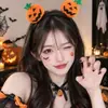 Diadema de calabaza, diadema de sombrero mágico, diadema de diablito para niños, pinza para el pelo de cuernos, accesorio para el pelo del festival de Halloween