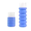 Nueva Botella Dispensadora Plegable Portátil para Viajes de Negocios Silicona Suave Retráctil Botella Dispensadora Plegable de Silicona