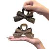 Pin de Pinza de Moño de Diamantes Completos de Doble Cara Estilo Coreano para Mujer, Pasador de Gama Alta para la Parte Posterior de la Cabeza, Pinza de Tiburón para Volumen del Cabello, Accesorios para el Cabello