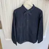 Camisa Jeans Lavada Escovada com Laço Pequeno Retro Estilo Coreano para Mulheres, Nova para a Primavera, Corte Solto, Top Camada Interna