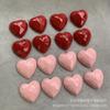 Pendientes de resina con forma de corazón de diamante multicorte japonés, accesorios para tocados, venta al por mayor