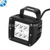 Luz de trabajo LED para automóvil nueva transfronteriza, luz de trabajo cuadrada de 18 W, luz de ingeniería, luz de techo, luz de modificación todoterreno