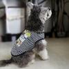 2024 Novo Colete Listrado de Verão para Cães de Estimação Respirável Bomei Fadou Cães Pequenos e Médios Cross Border