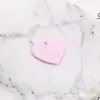 Aleación letras inglesas coloridas pintura corazón de durazno aleación corazón de durazno amor aretes aretes colgante accesorios de joyería DIY