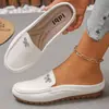2026 Primavera/Verano Nuevo Estilo Mocasines de Comercio Exterior Zapatos Planos sin Cordones Talla Grande Europea y Americana Pantuflas de Punta Cerrada para Mujer