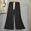 Pantalones de pijama de algodón para mujer, verano, finos, estampados, casuales, de pierna ancha, pueden usar mujeres embarazadas, comercio exterior, pantalones de talla grande