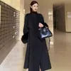 Abrigo de Lana de Doble Cara con Cuello Grande para Mujer Miss Fur Familia Rica Estilo Nuevo Invierno 2026 Abrigo de Lana Holgado de Gama Alta