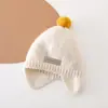 Gorro de Protección para Orejas de Bebé Invierno Estilo Coreano Gorro de Lana Engrosado Cálido Gorro de Punto a Prueba de Viento para Otoño e Invierno de Bebé
