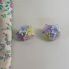 "Xiu Mu" Brincos de Botão de Flor de Hortênsia Frescos e Versáteis Brincos Doces e Jovens de Verão para Mulheres