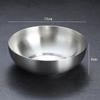 Cuenco de arroz de acero inoxidable 304 estilo coreano, cuenco para salsa, cuenco para kimchi, cuenco para condimentos, cuenco para aperitivos, cuenco para platos fríos, cuenco creativo dorado para barbacoa