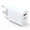 Cargador rápido PD20W con doble puerto y certificación europea, cargador de calibre coreano, venta al por mayor, PD20W USB, compatible con teléfonos móviles Apple.