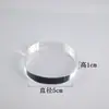 Columna Quadrada Transparente de Acrílico Suporte de Cristal Modelo de Brinquedo Suporte de Exibição Cosméticos Joias Cerâmica Antiga Suporte de Base