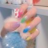 Pegamento para extensiones de uñas de cristal, 15 ml, para uñas artísticas, temperatura, rápido, sin papel, sólido, para uñas.