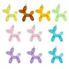 Transfronterizo Nuevo 7 Colores Resina Brillo Fino Estéreo Globo Perro Colgante DIY Pendientes Collar Llavero Accesorios de Joyería