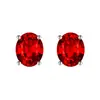 Aretes Sintéticos de Diamante de Color Cultivado en Laboratorio con Forma de Huevo, Aretes de Diamante Azul Sintético Artificial y Diamante Amarillo Suelto