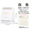 Calendário de mesa de escritório transfronteiriço do Ano do Carneiro de 27 anos, apresentando um esquema de cores Morandi moderno, um design minimalista e um grande bloco de notas quadriculado para anotações