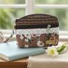 Bolsa de estudiante estilo coreano ramo doble cremallera para llevar en la mano monedero para niñas bolsa para monedas se puede usar como bolsa para llaves para personas de mediana edad y mayores