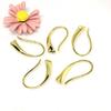 Materiales para Pendientes DIY Ganchos para Pendientes Chapados en Latón Color Oro Real de 14K Conservan el Color Accesorios Ganchos para Pendientes Semi-Terminados Ganchos para Pendientes Electrochapados en Oro Real
