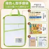 Bolsa de assunto em L, bolsa transparente de grande capacidade com zíper para documentos, bolsa de armazenamento de provas de PVC com abertura grande para estudantes