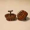 Peine de sándalo natural para masaje del cuero cabelludo y estimulación de meridianos, herramienta rascadora de cabeza antiarañazos, peine para tratamiento de caída del cabello, herramienta de terapia y desbloqueo de cabeza