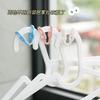 Percha de ropa a prueba de viento con hebilla fija, artefacto para secar ropa, percha de varilla, antideslizante, desechable, de silicona, con clip fijo, de silicona a prueba de viento.