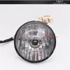 Adequado para Montagem de Farol de Veículo Elétrico Xiaoguiwang, Iluminação de Scooter, Carcaça de Lâmpada Preto Transparente, Lâmpada 12V