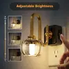 Luz Nocturna Creativa Gy234 Calabaza Pequeña Pantalla de Vidrio Estilo Pasillo Dormitorio Mesita de Noche Sensor de Atmósfera Luz Nocturna