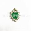 Pingente de Jade Malaio Atacado Mulheres Incrustadas Colar de Jade Verde Taiwan Pingente de Jade Azul Gema Verde Pequeno Presente