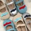 Zapatos Mary Jane de Cuero para Niñas de Primavera y Otoño con Lazo y Hebilla, Zapatos para Niños Pequeños de Suela Suave, Zapatos de Princesa para Bebés Niñas