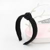 Banda para el cabello hecha a mano de perlas simple de ala ancha sello para el cabello estilo coreano celebridad de internet tela banda para el cabello accesorios para el cabello transfronterizos diadema para adulto