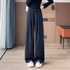 Calça Pantalona Feminina, Novo Estilo Outono 2026, Estilo Bf Solto, Vibe Preguiçosa, Caimento Americano Fluido, Calça Casual Reta Confortável e Relaxada