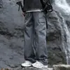 Pantalones Casuales de Trabajo de Estilo Americano Moderno para Hombre de Primavera y Otoño, Pantalones Anchos Rectos Holgados Versátiles para Adolescentes