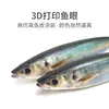 Venta al por mayor Transfronteriza 15cm 33.5g Señuelo Blando de Caballa 3D, Atún Listado, Atún Rojo, Señuelo de Caballa Realista sin Plomo