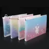 Bolsa transparente gruesa para documentos, bolsa con cremallera de PP, bolsa para archivos, estuche para lápices para estudiantes de primaria y secundaria, bolsa de almacenamiento portátil A4, al por mayor