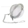 Fabricante original bola de té de acero inoxidable 304, filtro de té de malla portátil, colador de té chapado en oro al por mayor
