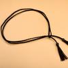 Cinto feminino elegante de microfibra com nó, simples, Mori, pequena borla, corrente de cintura fina com saia, corda de cintura retrô
