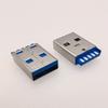 Conector USB macho AM3.0 para soldar, cuerpo corto, moldeado de una pieza, versión USB 3.0, enchufe USB tipo A