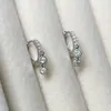 Pendientes Versátiles Personalizados de Plata de Ley 925 Chapada en Oro de 18 Quilates con Circonita en Forma de Lágrima Pendientes Brillantes Pendientes de Lujo Accesible Unisex