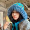 Versión coreana de nuevo gorro de lana grueso de invierno circunferencia de cabeza grande cara pequeña gorro tejido para niños versátil a prueba de frío gorro tipo pullover