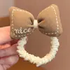 2025 Nueva Diadema Color Café Niños Banda para el Cabello Niña Lazo Banda de Goma Accesorios para el Cabello de Bebé Cuerda para el Cabello de Niñas Tocado