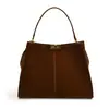 Moda retro europea y americana, nuevo bolso de mano esmerilado, bolso tote ligero de gran capacidad, bolso de hombro y cruzado para mujer