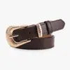 Novo Cinto Feminino Simples Estilo Old Money Liga de Alumínio Rosqueada para o Dia a Dia Casual Versátil Cinto Decorativo para Jeans Feminino