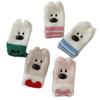 Nuevos Calcetines Gruesos Cálidos de Coral para Mujer, Versión Coreana Dibujo Animado Perro de Nariz Grande Cálidos para el Hogar Calcetines para el Suelo de Maternidad