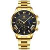 Reloj de Negocios para Hombre de Estilo Nuevo Transfronterizo Simple Escala Moda Falso Tres Ojos Correa de Acero No Mecánico Casual Calendario Reloj de Hombre