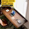 Escritorio largo de madera maciza Alibaba Jiayi, escritorio de computadora de altura ajustable, escritorio de oficina doble para el hogar, mesa multifuncional