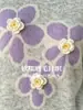 Suéter Floral Tridimensional de Amazon Fashion para Mujer, Cuello Redondo, Tejido Suelto y Suave, Nuevo Top Adelgazante de Otoño e Invierno